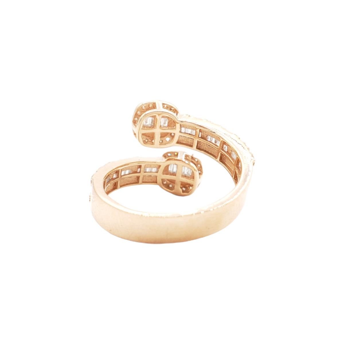 14K Rose Gold Baguette Natural Diamond Band Ring for Men – 1.60 CTW