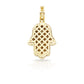 14K Diamond Hamsa With 1.03 Carats Of Diamonds