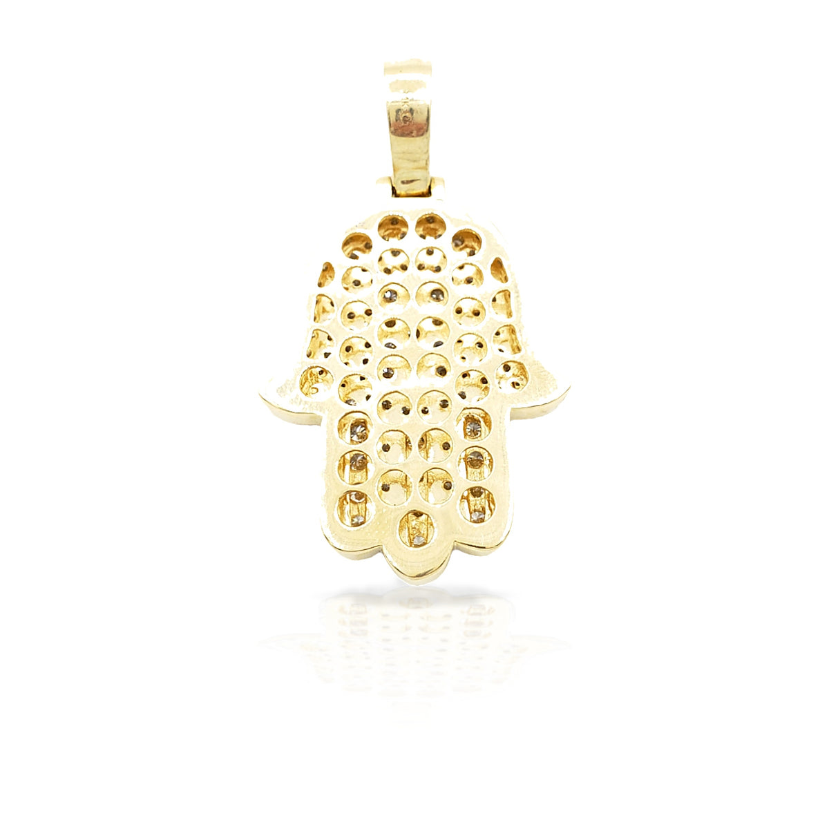 14K Diamond Hamsa With 5.10 Carats Of Diamonds