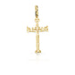 2.0 14K Diamond Cross With 1.31 Carats Of Diamonds