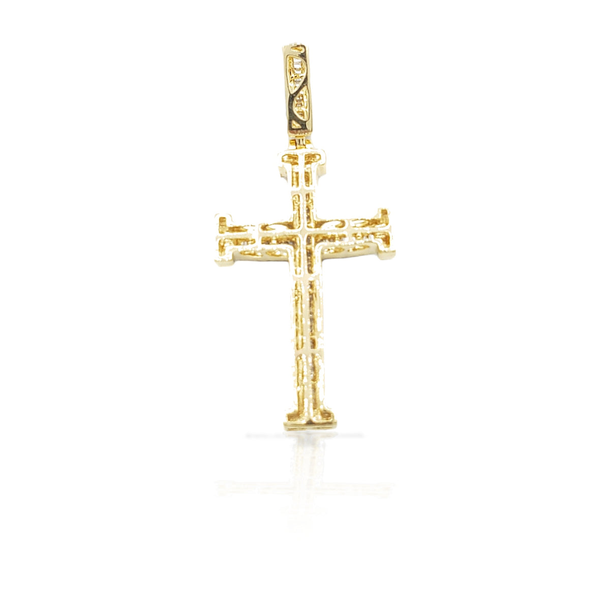 2.0 14K Diamond Cross With 1.31 Carats Of Diamonds