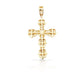 14K Diamond Baguette Cross With 1.30 Carats Of Diamonds