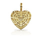 10K Gold Diamond Heart Pendant