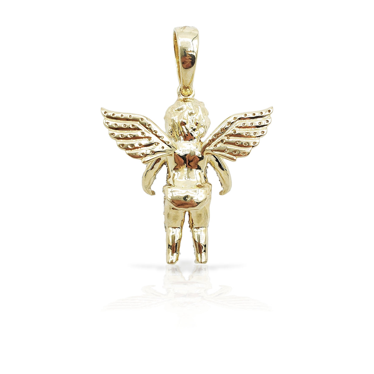 14K Diamond Baby Angel With 1.38 Carats Of Diamonds
