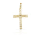 2.0 14K Diamond Baguette Cross With 1.63 Carats Of Diamonds