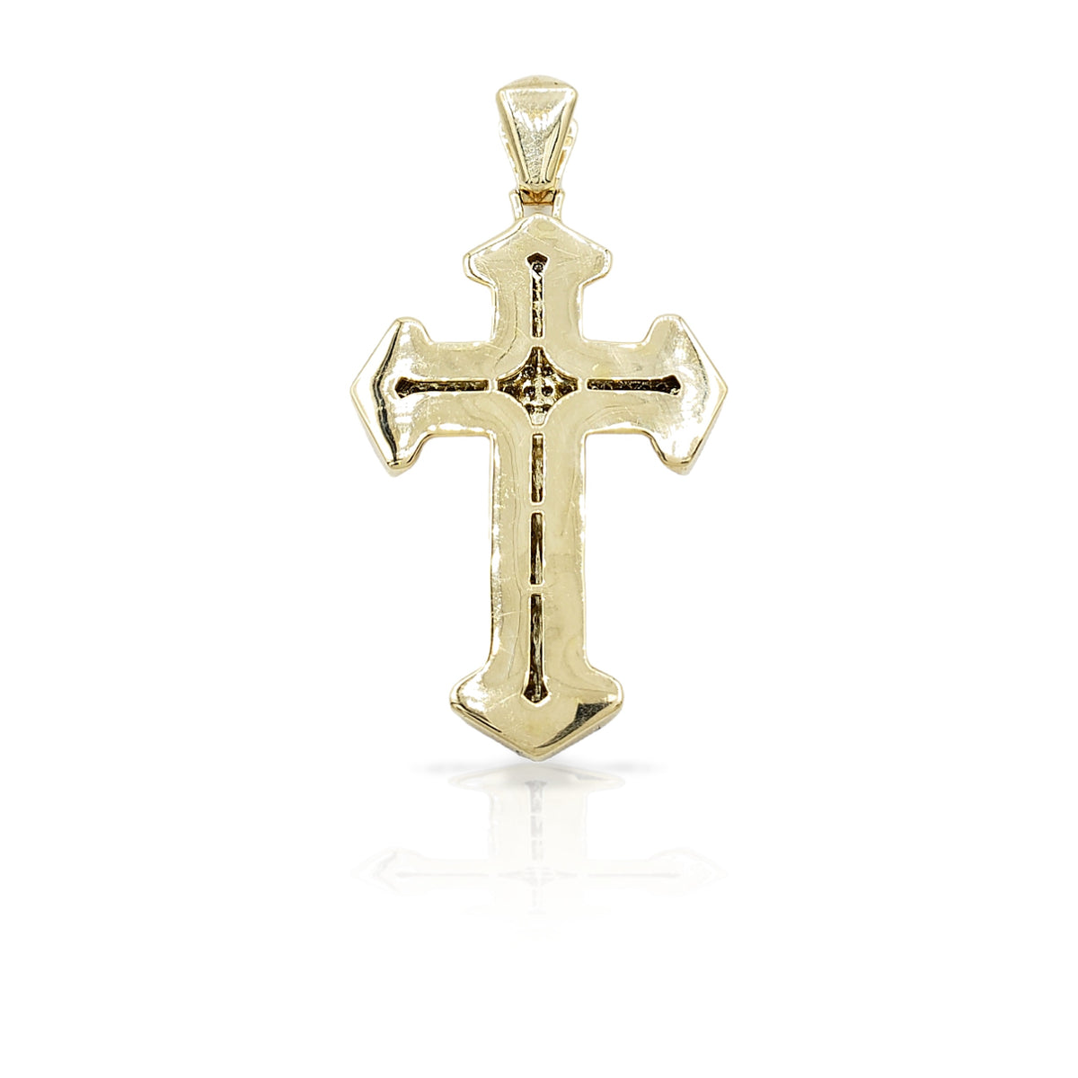 14K Arrow Diamond Cross With 0.71 Carats Of Diamonds