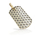 10K Gold Diamond Dog Tag Pendant