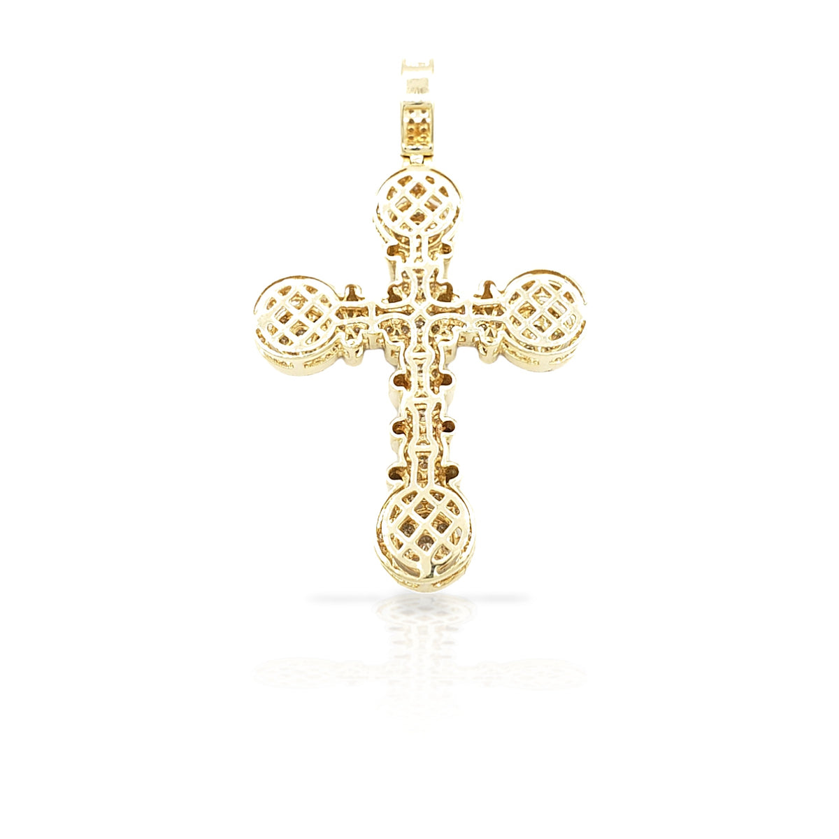 14K Diamond Cross With 2.07 Carats Of Diamonds