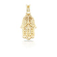 14K 3D Diamond Hamsa With 1.25 Carats Of Diamonds