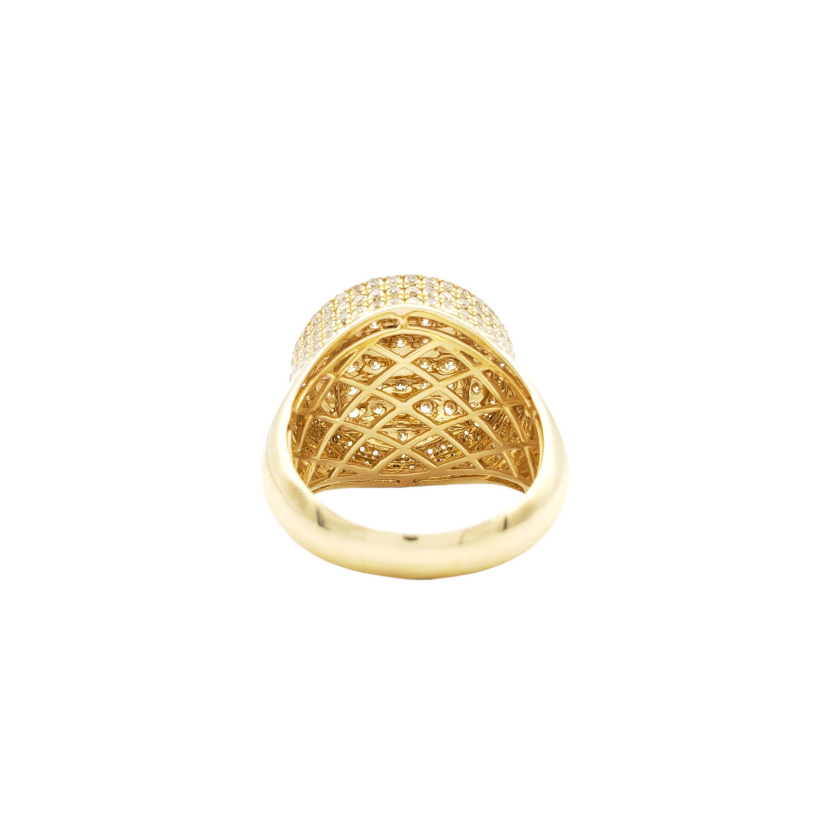 14K Yellow Gold Championship Natural Diamond Ring for Men – 4.33 CTW