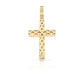 14K Three Row Diamond Cross With 1.69 Carats Of Diamonds