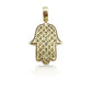 14K Diamond Hamsa With 4.76 Carats Of Diamonds
