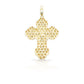 14K Chrome Diamond Cross With 3.63 Carats Of Diamonds