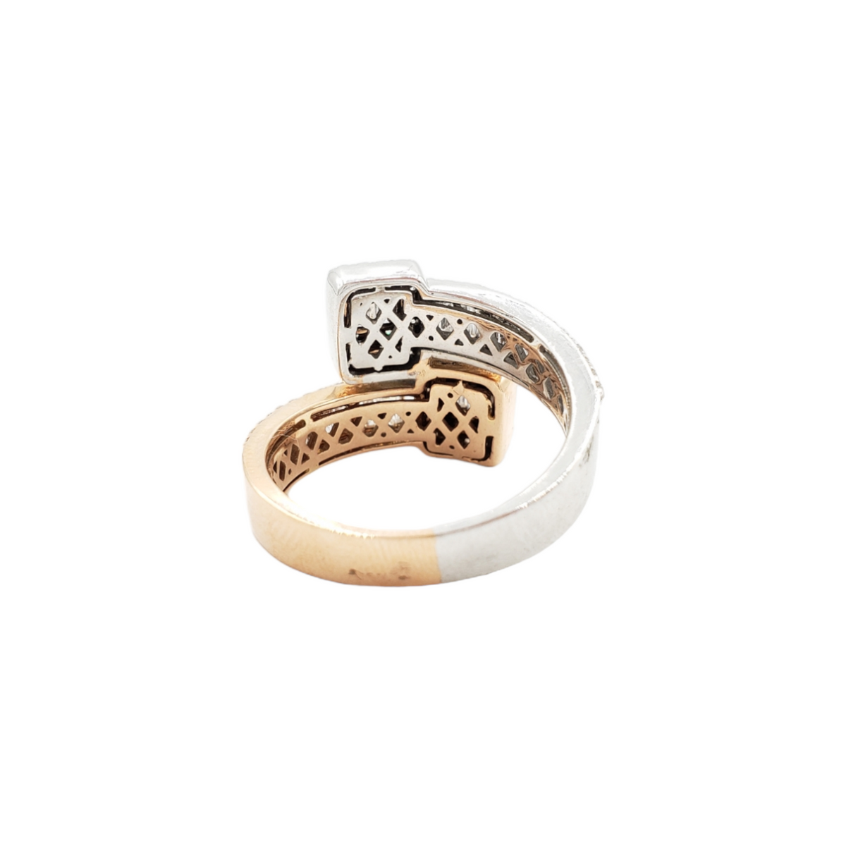 14K White & Rose Gold Baguette Natural Diamond Band Ring for Men – 1.52 CTW