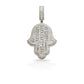 14K Baguette Diamond Hamsa With 4.57 Carats Of Diamonds