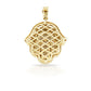 14K Diamond Hamsa With 1.74 Carats Of Diamonds