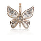14K Baguette Diamond Butterfly With 2.56 Carats Of Diamonds