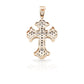 14K Chrome Diamond Cross With 1.51 Carats Of Diamonds
