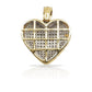 10K Gold Diamond Heart Pendant