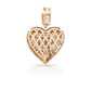 14K Baguette Diamond Heart With 1.77 Carats Of Diamonds