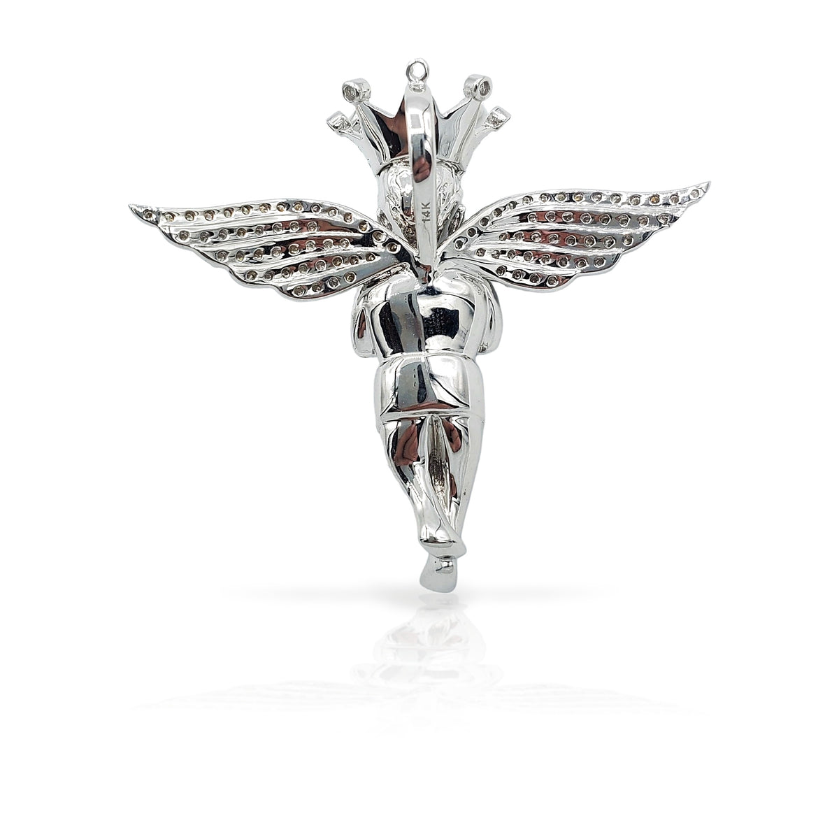 14K Diamond Baby Angel With 2.30 Carats Of Diamonds