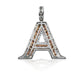 14K Diamond Initial Pendant