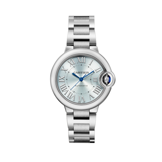 Cartier Ballon Bleu de Cartier WSBB0062 - 33 mm Steel, Blue silvered sunray-brushed Dial, Steel bracelet