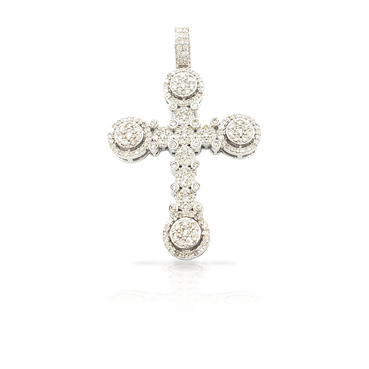 14K Diamond Cross With 2.07 Carats Of Diamonds