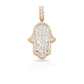 14K Baguette Diamond Hamsa With 2.63 Carats Of Diamonds