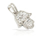 14K Baguette Diamond Hamsa With .99 Carats Of Diamonds