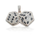14K Diamond Dice With 1.67 Carats Of Diamonds