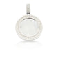 14K Three Row Diamond Picture Pendant With 2.75 Carats Of Diamonds