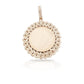 14K Cuban Diamond Picture Pendant With 3.85 Carats Of Diamonds
