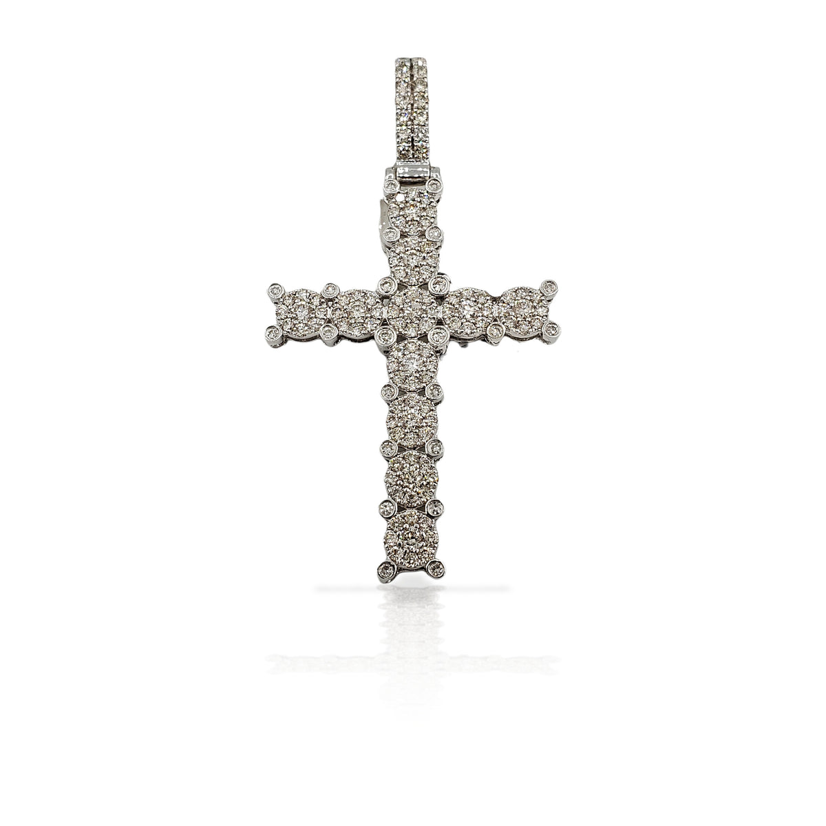 14K Diamond Cross With 1.91 Carats Of Diamonds