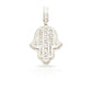 14K Baguette Diamond Hamsa With 4.57 Carats Of Diamonds