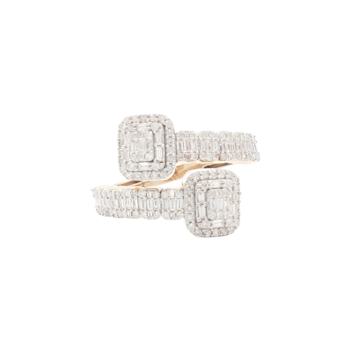 14K Gold Baguette Natural Diamond Band Ring for Men – 1.18 CTW