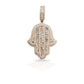 14K Baguette Diamond Hamsa With 4.57 Carats Of Diamonds