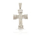 14K Baguette Diamond Cross With 2.69 Carats Of Diamonds