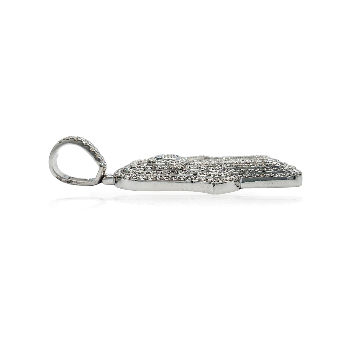 14K Diamond Hamsa With 3.65 Carats Of Diamonds
