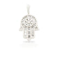 14K Baguette Diamond Hamsa With 3.05 Carats Of Diamonds