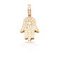 14K Eye Diamond Hamsa With 0.84 Carats Of Diamonds