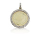 10K Gold Diamond Circle Picture Pendant