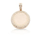 14K Three Row Diamond Picture Pendant With 4.25 Carats Of Diamonds