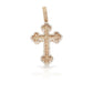 2.0 14K Chrome Diamond Cross With 1.4 Carats Of Diamonds