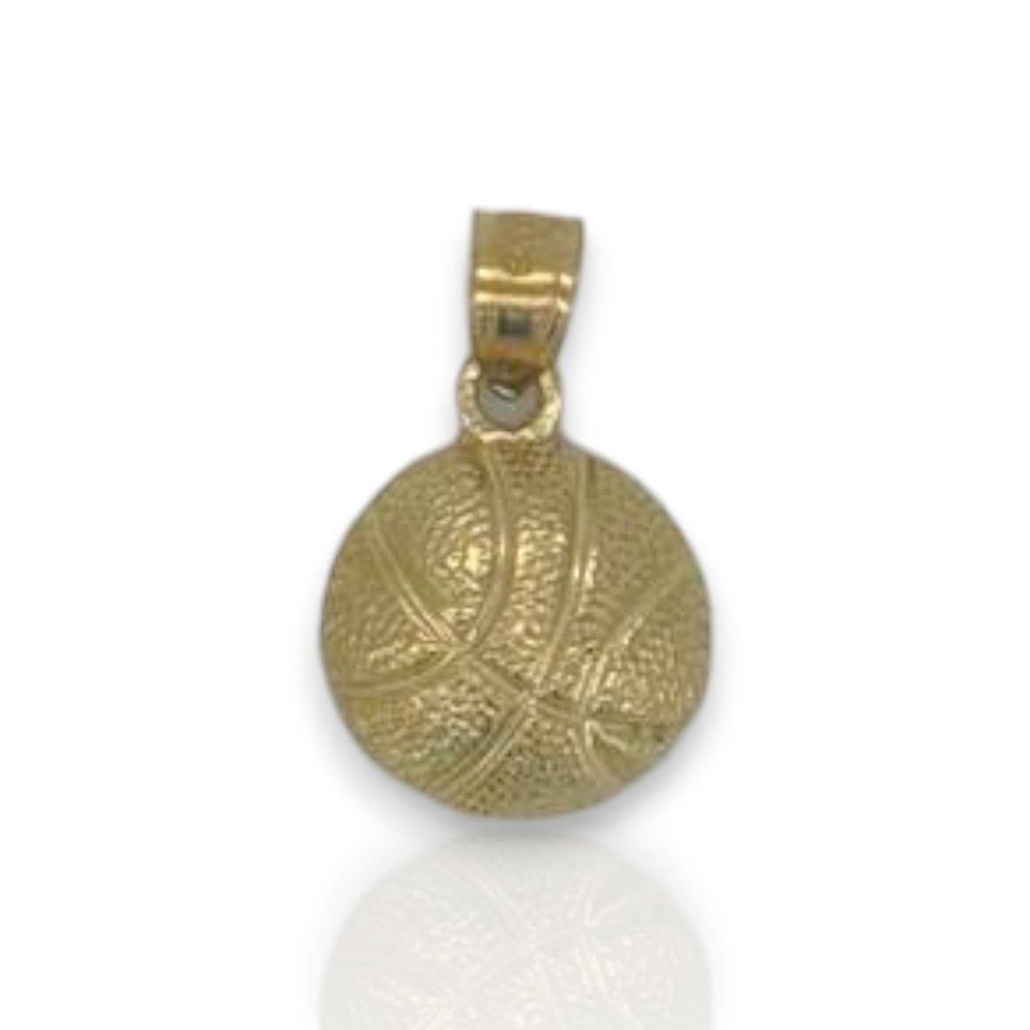 Basketball Pendant - 10K Yellow Gold