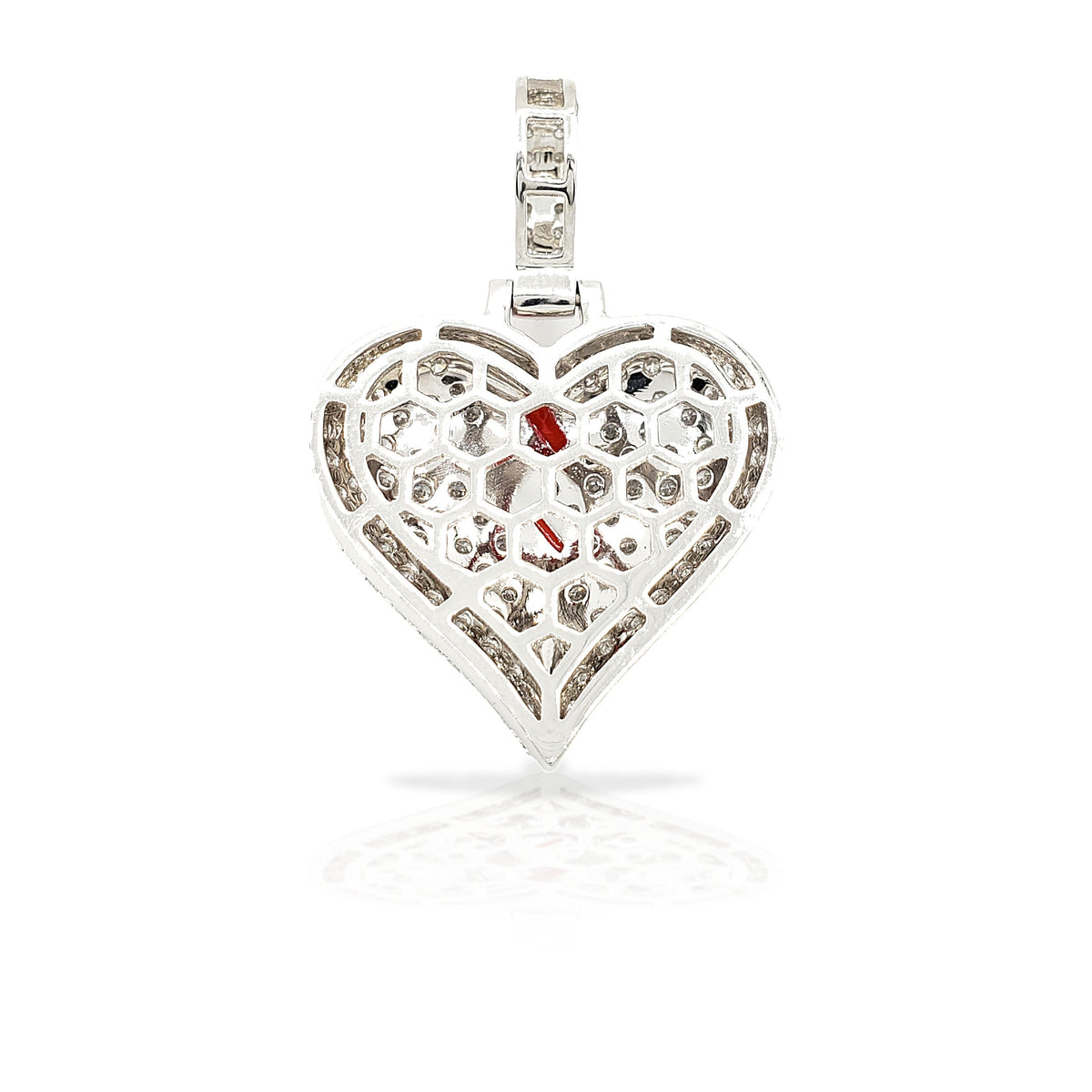 14K Diamond Broken Heart With 2.64 Carats Of Diamonds