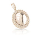 14K Cuban Diamond Picture Pendant With 3.85 Carats Of Diamonds