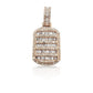 14K Baguette Diamond Dog Tag With 1.84 Carats Of Diamonds