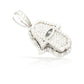 14K Eye Hole Diamond Hamsa With 2.48 Carats Of Diamonds