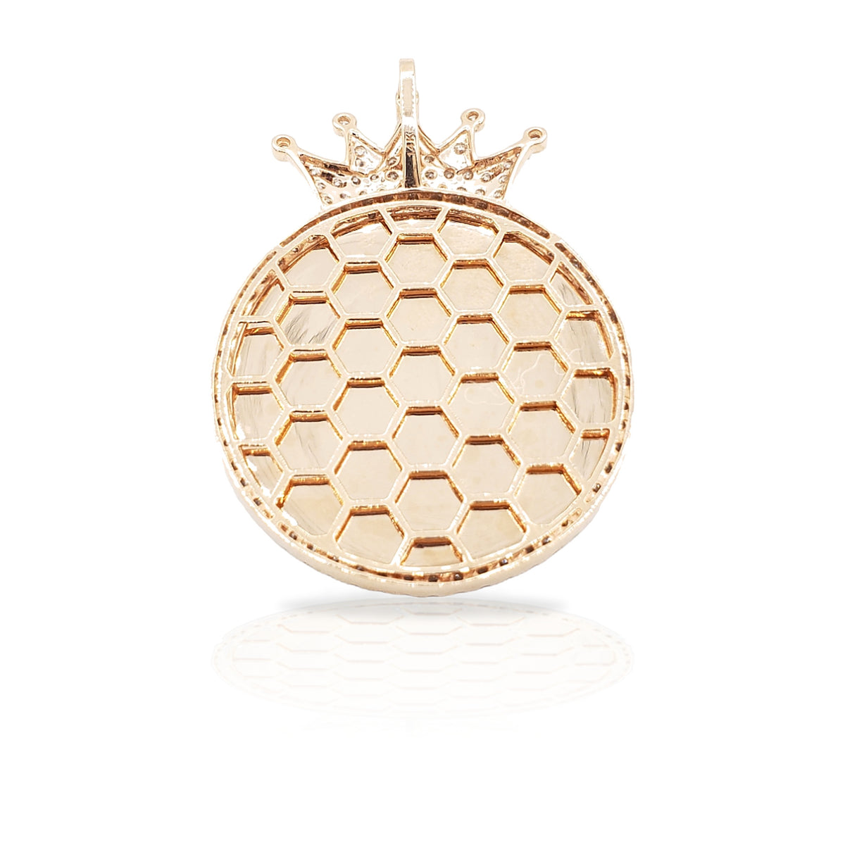 14K Crown Diamond Picture Pendant With 2.47 Carats Of Diamonds